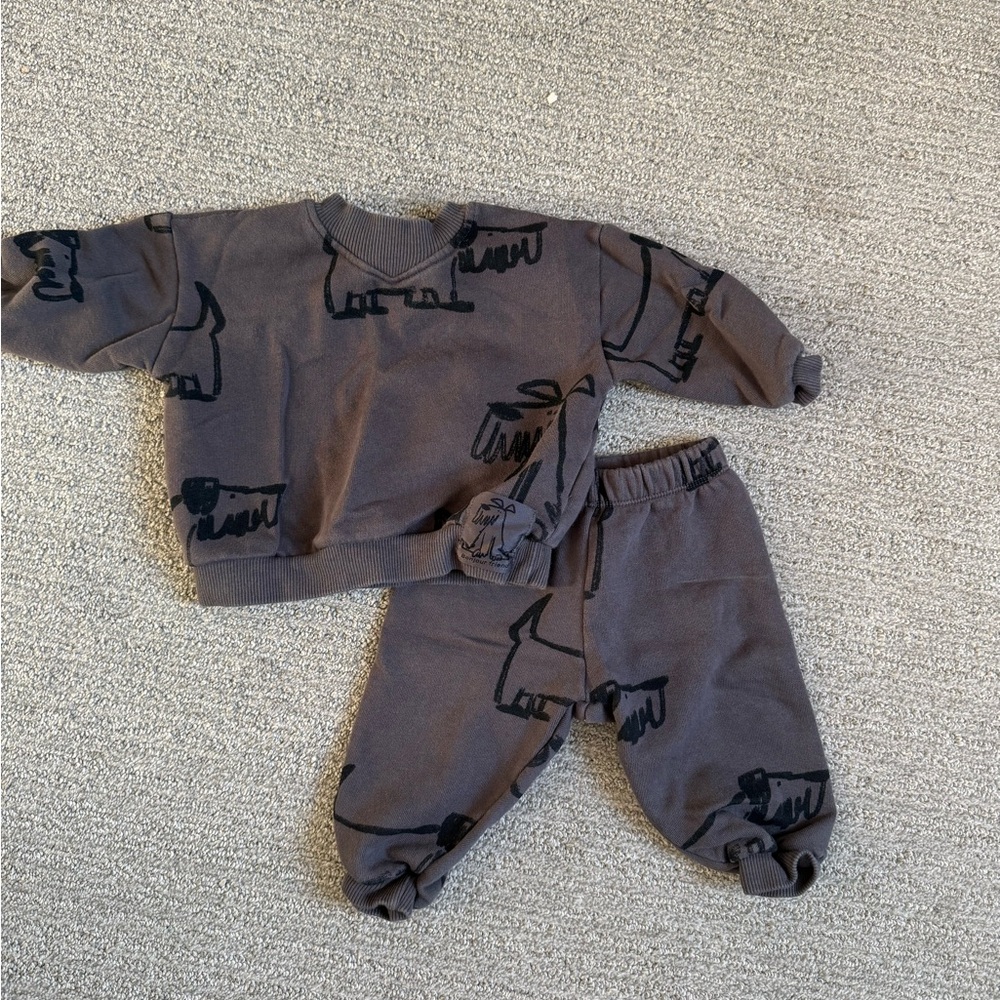 Zara Charcoal scotty dogs set